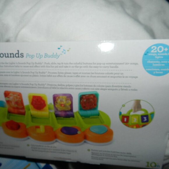 Infantino Baby Learning Fun Lights 'n Sounds Pop Up Buddy Toy BNIB🆕⌚📦🏃💨🚚 - Picture 13 of 16